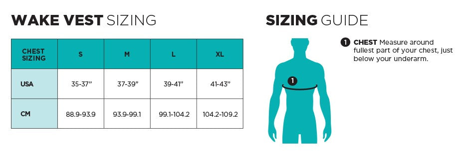 ride engine empax vest kiteboarding kitesurfing size chart